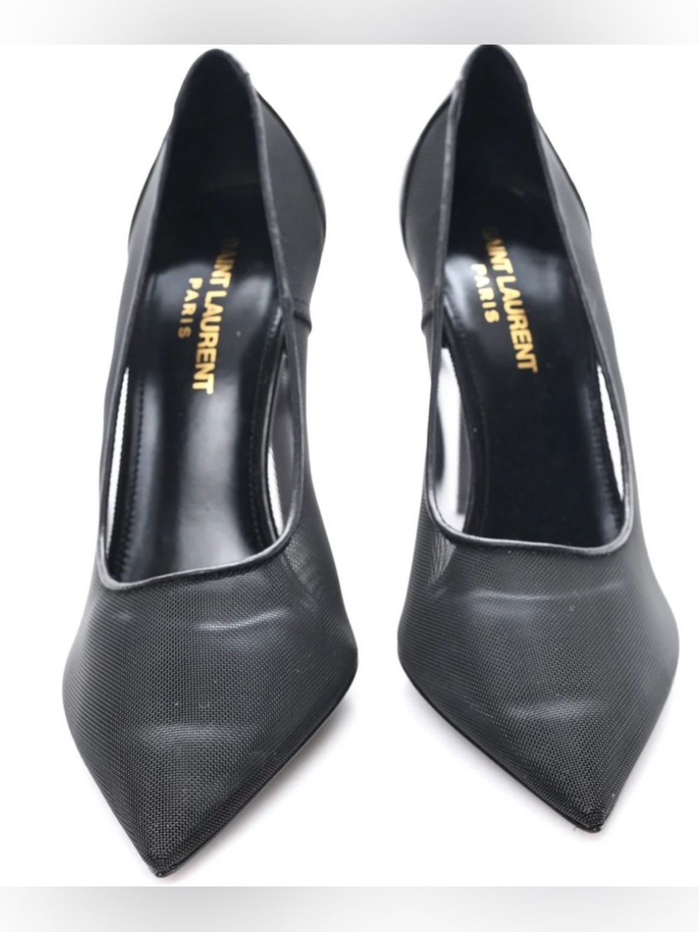 YSL Mesh 105 Anja Pumps Black - Picture 2 of 12